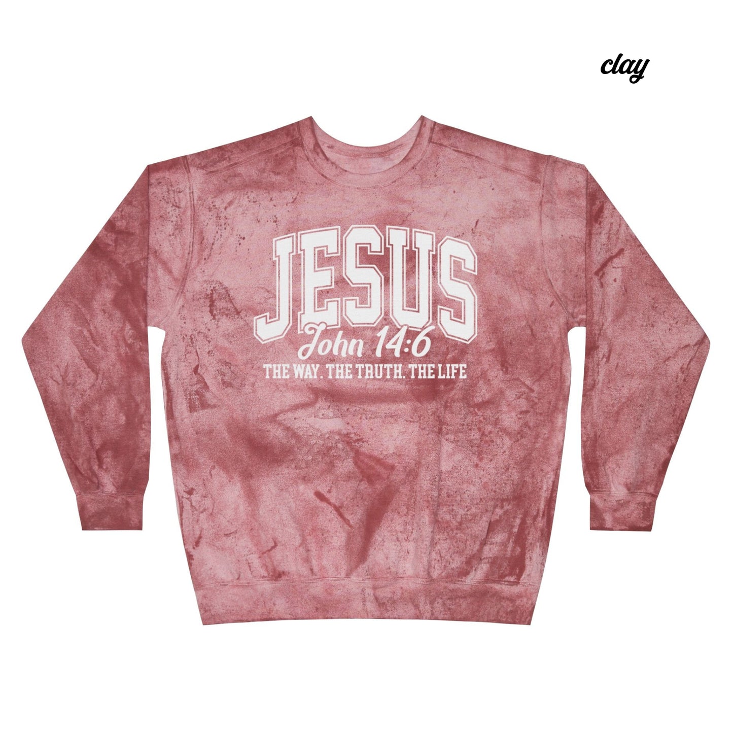 Jesus, The Way The Truth The Life - Unisex Lightweight Crewneck Sweatshirt
