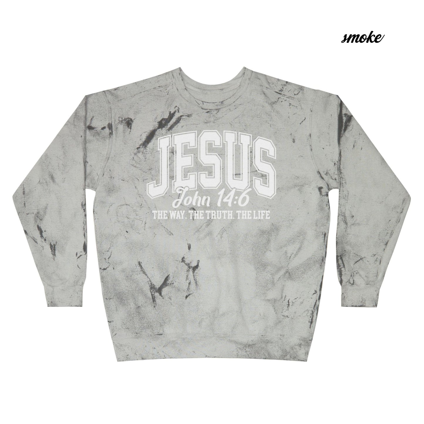 Jesus, The Way The Truth The Life - Unisex Lightweight Crewneck Sweatshirt