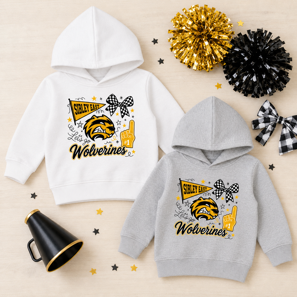 Rabbit Skins Toddler Hooded Sweatshirt | Cheer