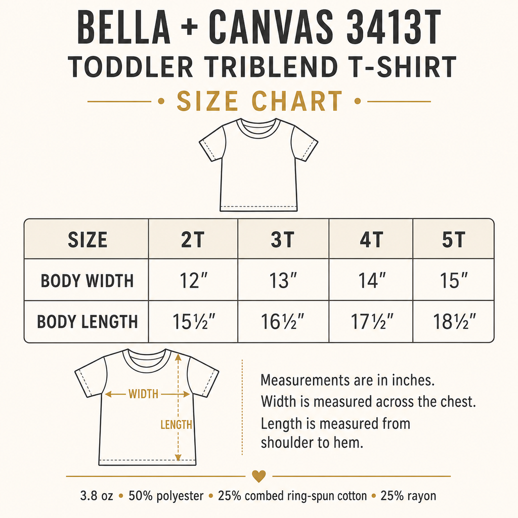 Bella Canvas Toddler Triblend T-Shirt | Design Series 1