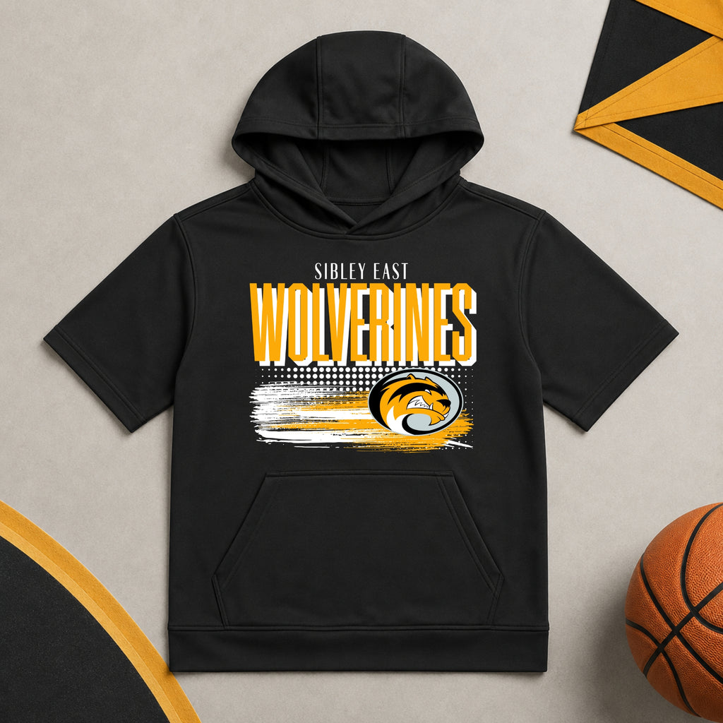 Sport-Tek Youth Sport-Wick Fleece Short Sleeve Hoodie | Campus Collection 1