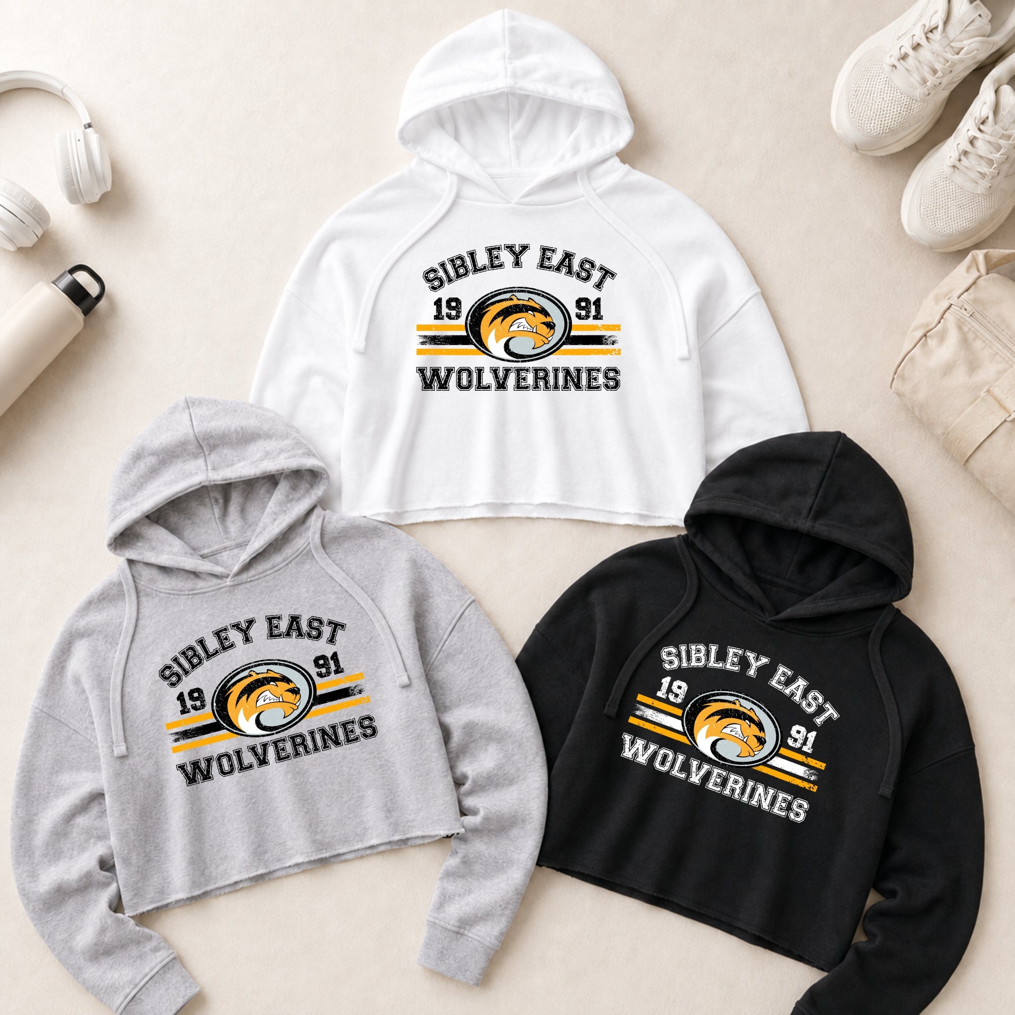 Independent Trading Women’s Lightweight Cropped Hoodie | Campus Collection 2