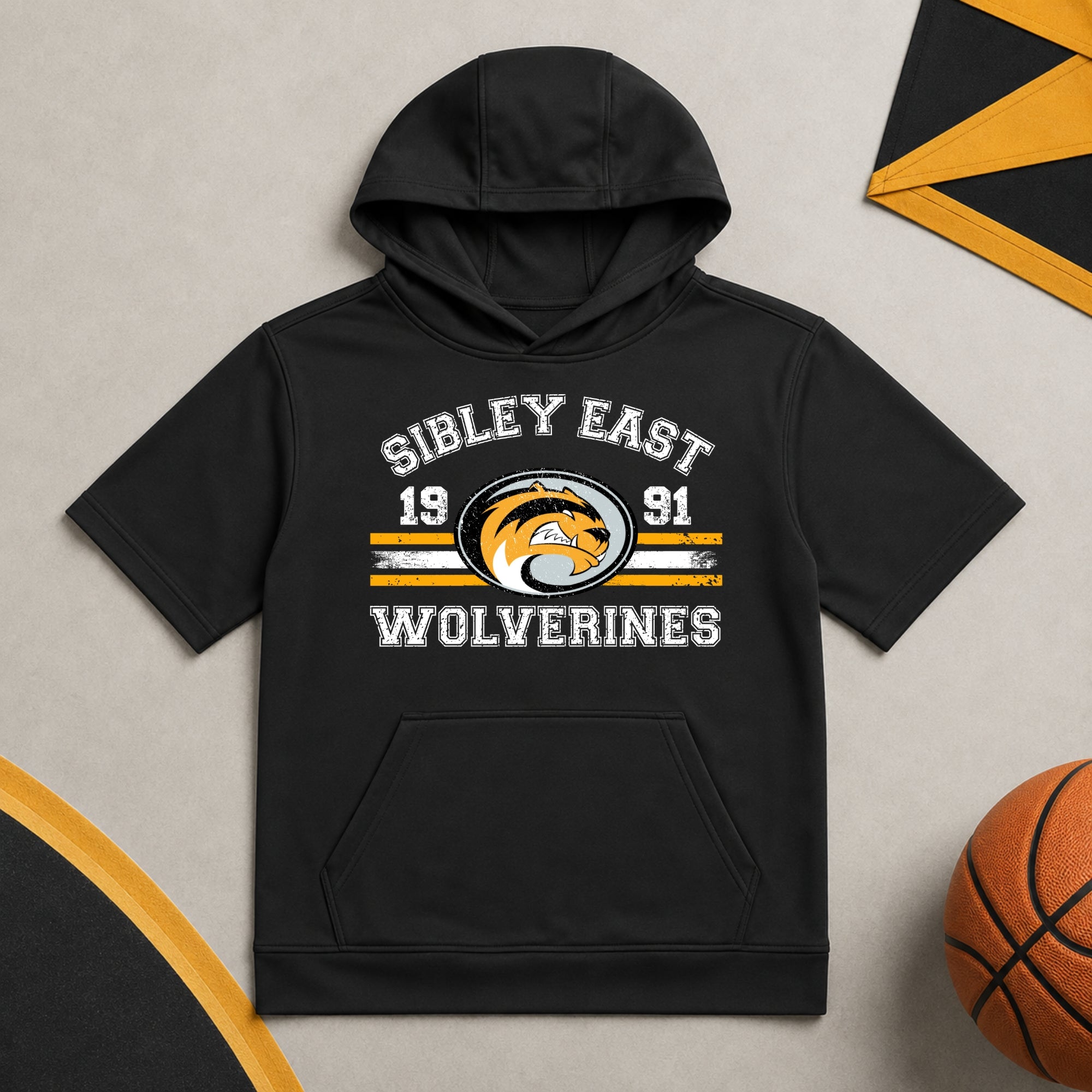 Sport-Tek Youth Sport-Wick Fleece Short Sleeve Hoodie | Campus Collection 2