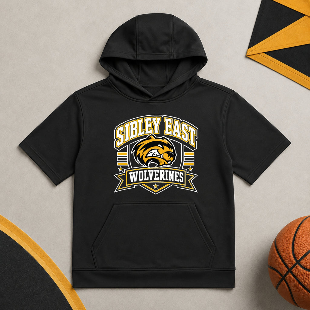 Sport-Tek Youth Sport-Wick Fleece Short Sleeve Hoodie | Design Series 1
