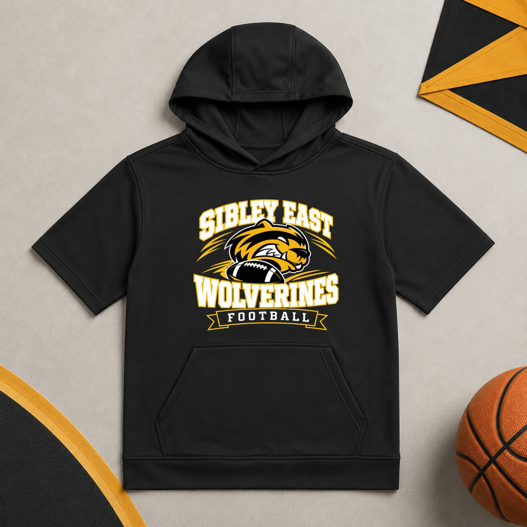 Sport-Tek Youth Sport-Wick Fleece Short Sleeve Hoodie | Design Series 1