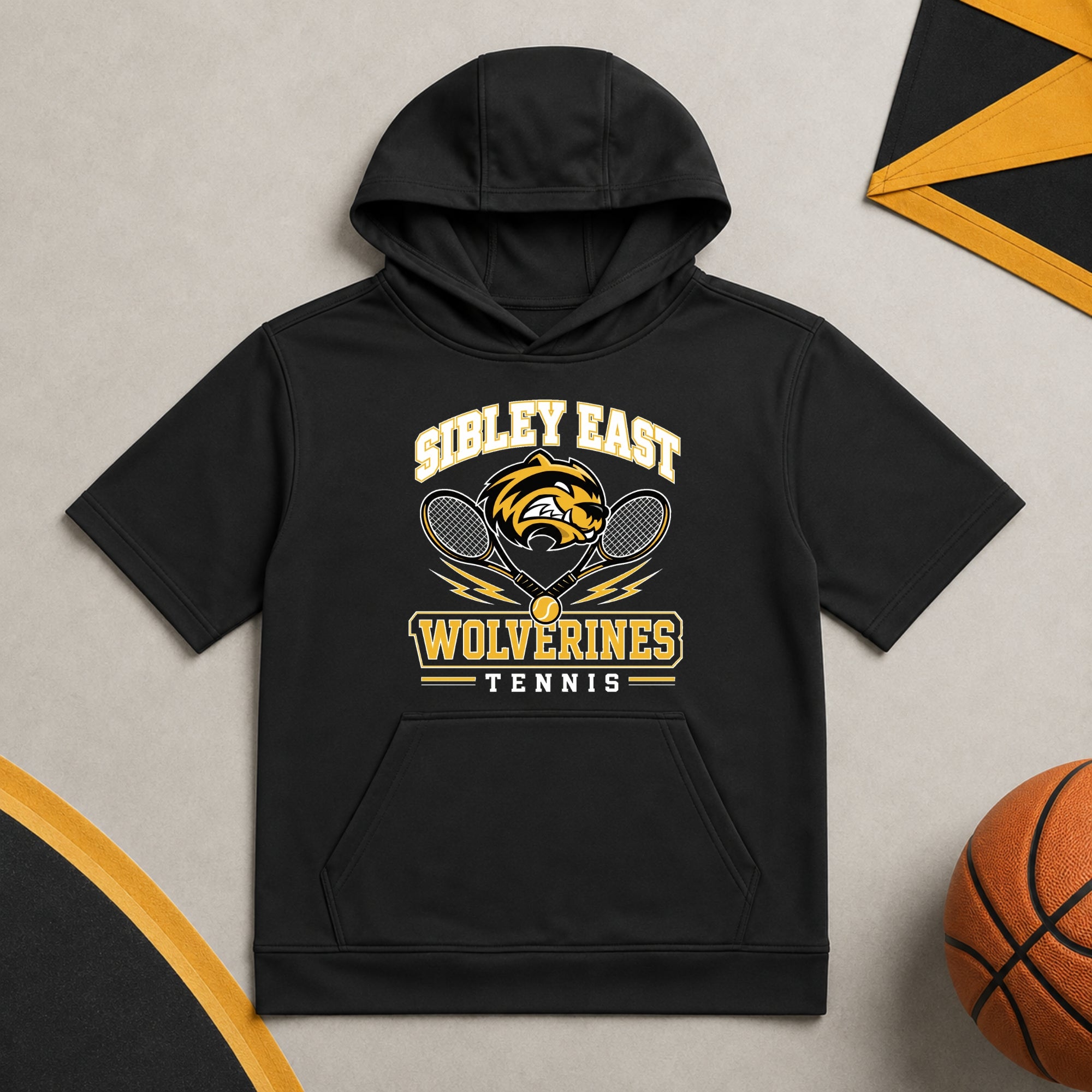 Sport-Tek Youth Sport-Wick Fleece Short Sleeve Hoodie | Design Series 1