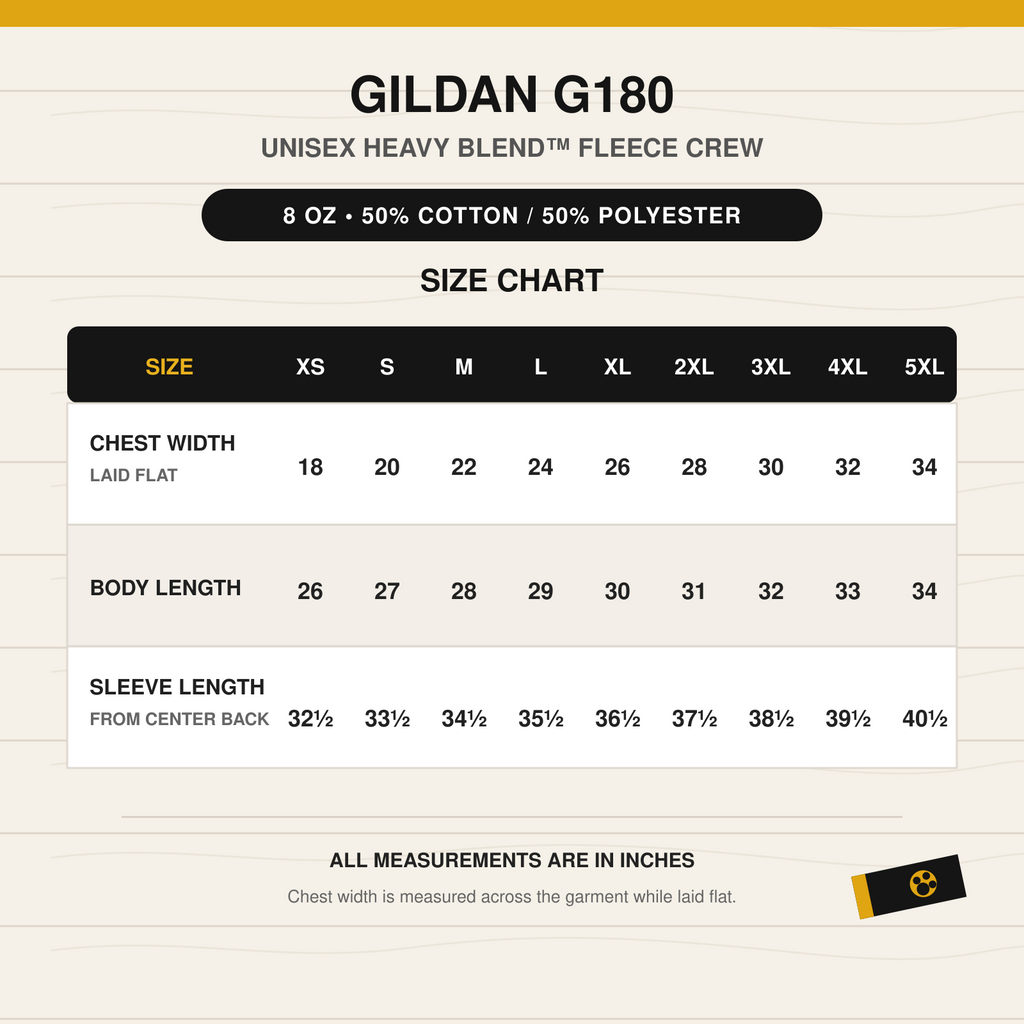 Gildan Unisex Heavy Blend 50/50 Fleece Crew | Design Series 2