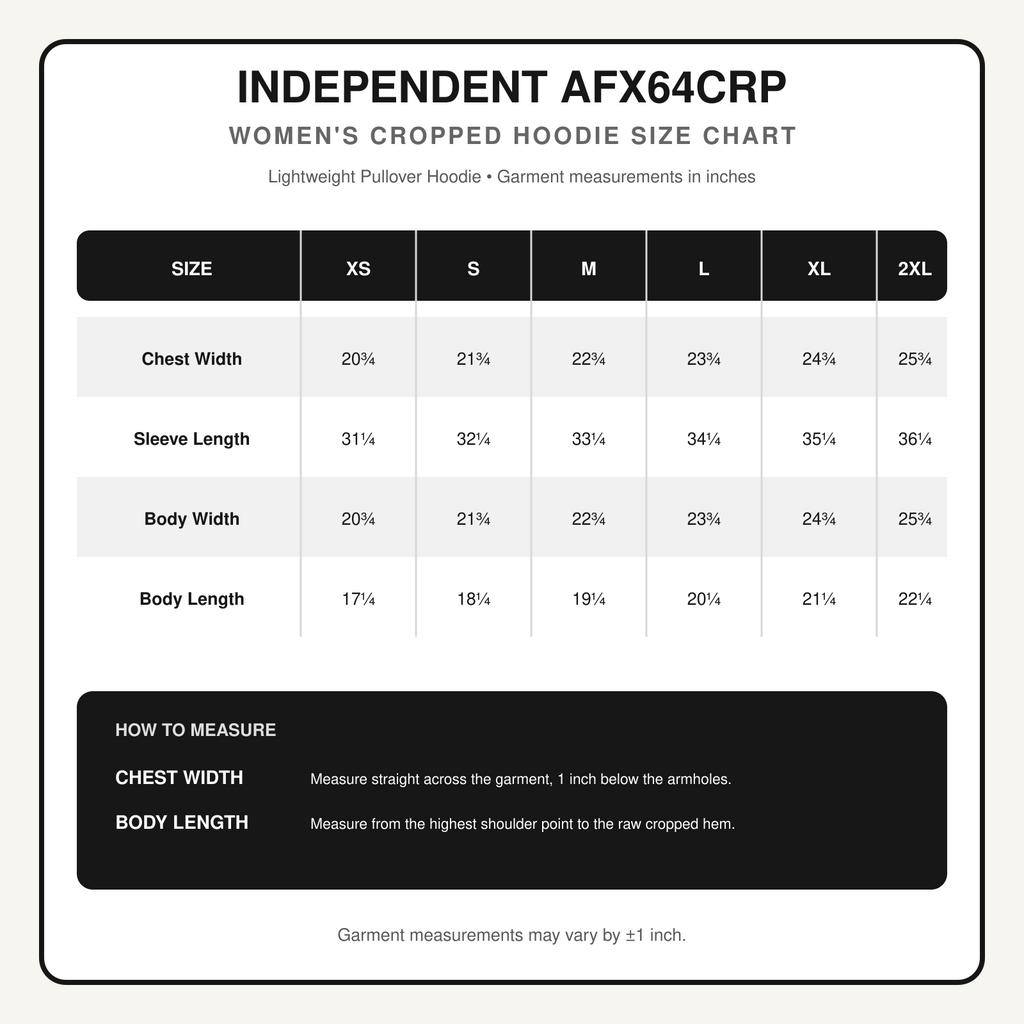 Independent Trading Women’s Lightweight Cropped Hoodie | Design Series 2