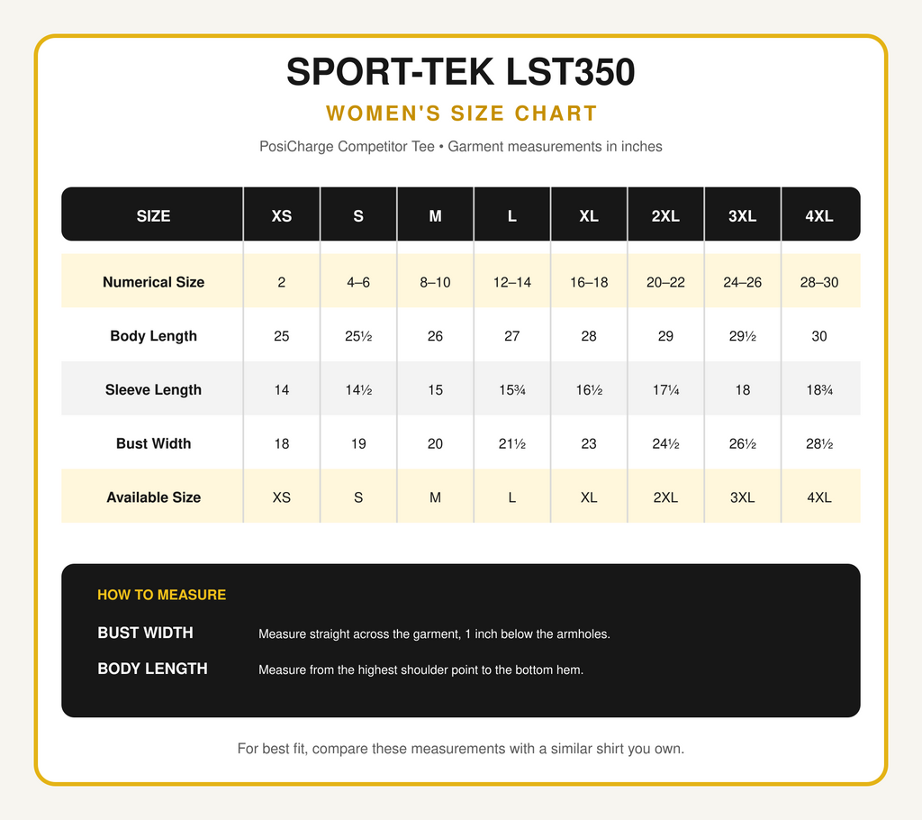 Sport-Tek Women's PosiCharge Competitor Tee | Campus Collection 2