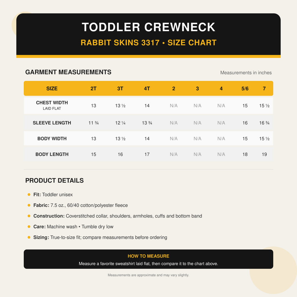 Rabbit Skins Toddler Crewneck Sweatshirt | Campus Collection 3