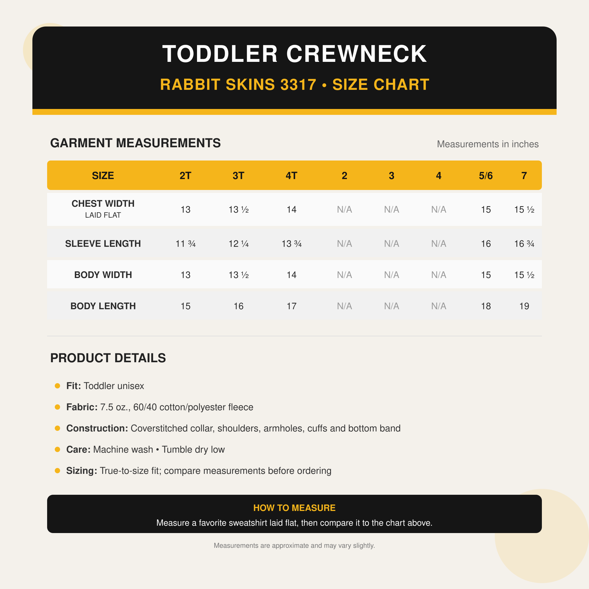 Rabbit Skins Toddler Crewneck Sweatshirt | Campus Collection 3