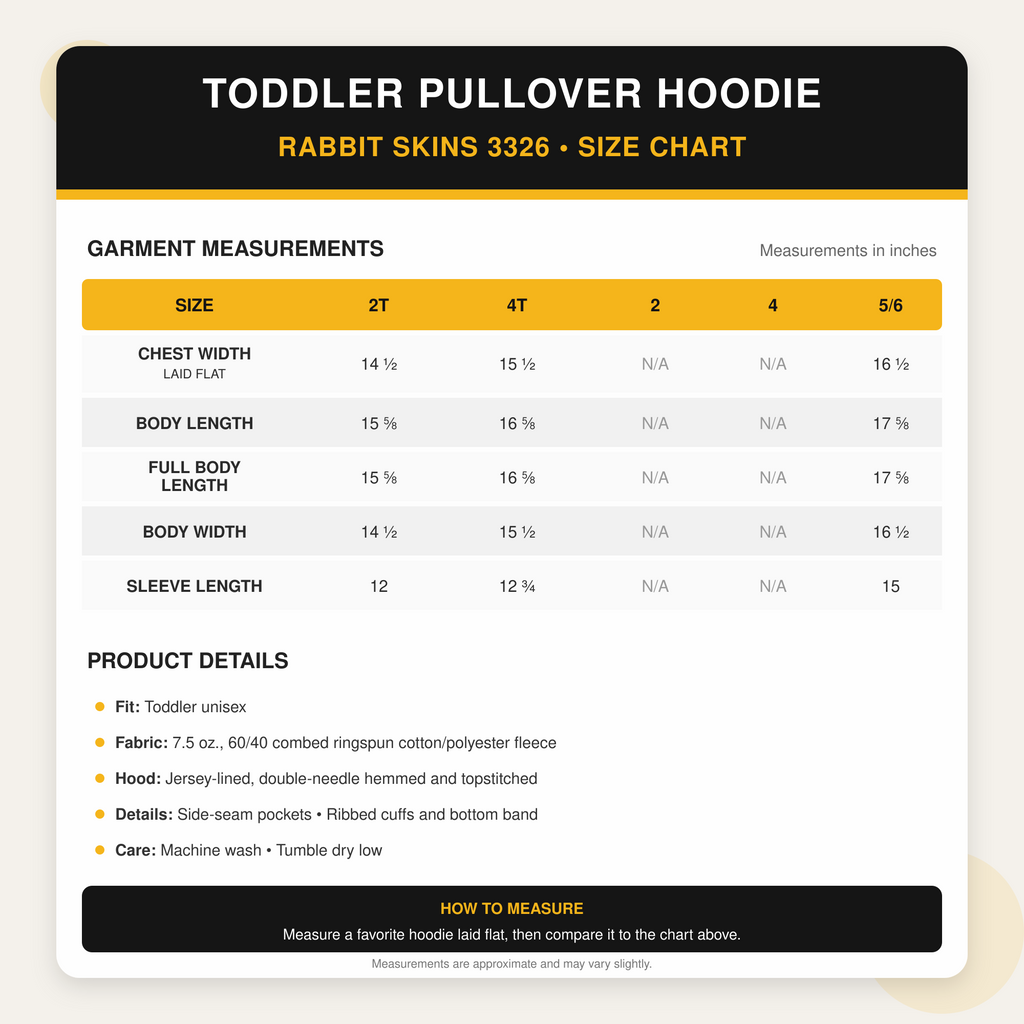 Rabbit Skins Toddler Hooded Sweatshirt | Design Series 2